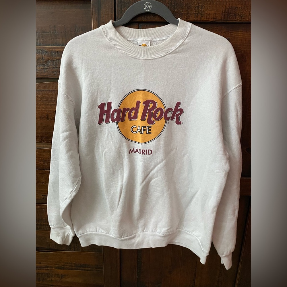 Vintage Hard Rock Cafe Madrid Sweatshirt 🇪🇸🍽️☕️